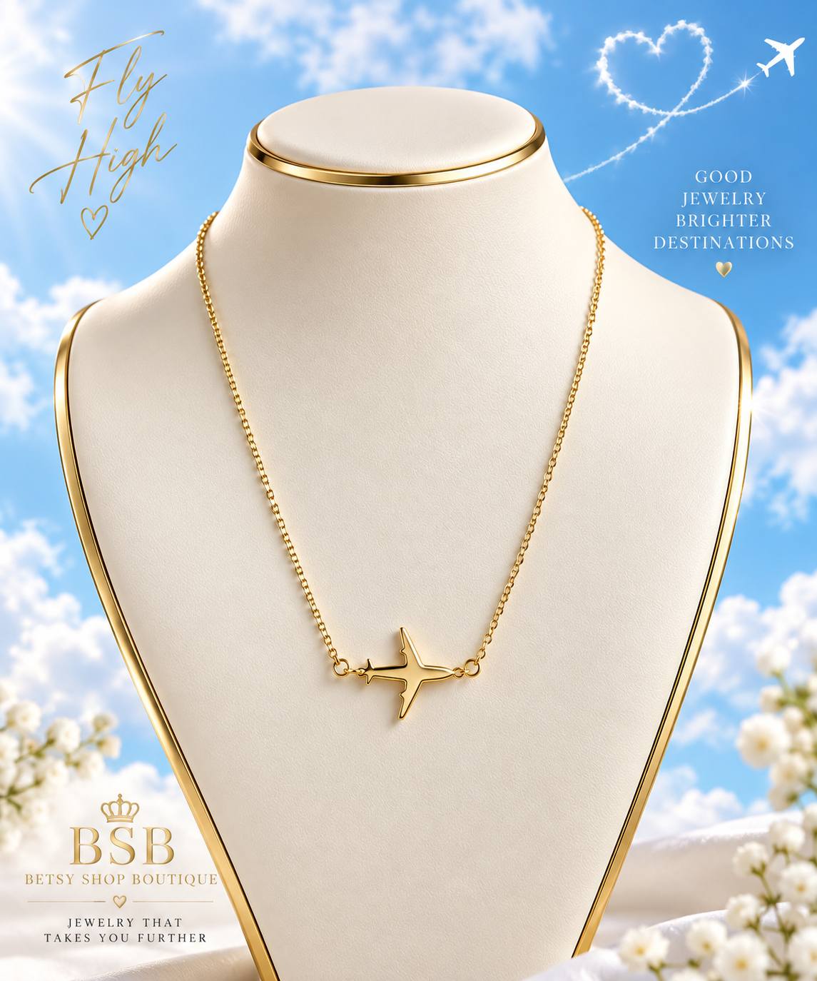 Airplane Necklace